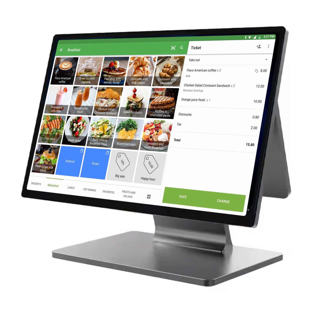 Modern Kitchen Display System Screen